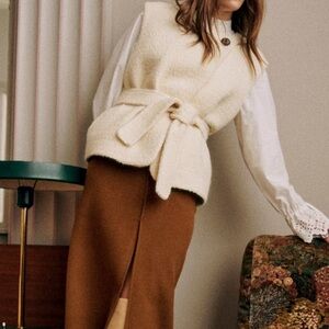 Sézane Sebastian jacket 
Size 36 ECRU
Never worn